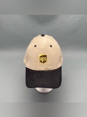 UPS Authentic Baseball Cap Hat Adjustable Size Strap Brown Cap